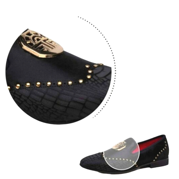MEIJIANA Men\'s Vintage Leather Embroidery Noble Loafer Shoes Slip-on Siz… main image 12